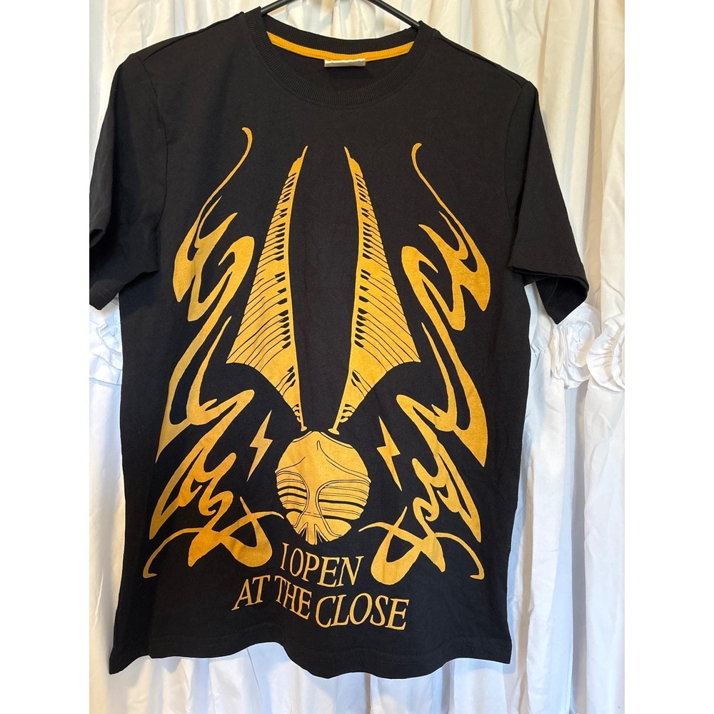 Harry potter Kids Black Graphic T Shirt I Open At The Close Wizardry Design - Picture 6 of 7